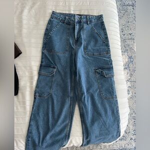 Stylish Blue Cargo Jeans
